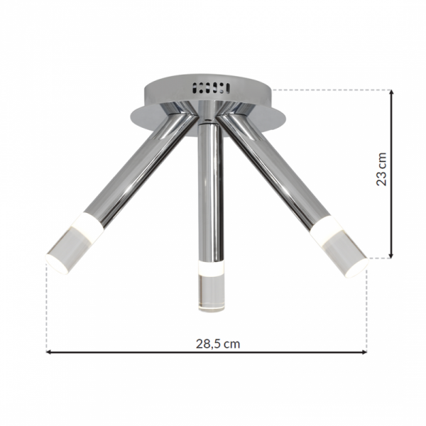 LAMPA SUFITOWA ICE 15W LED