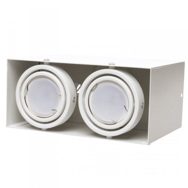 MILAGRO LAMPA SUFITOWA BLOCCO BIAŁA 2x7W GU10 LED