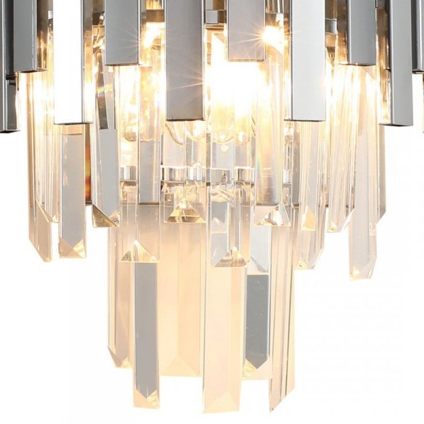 KINKIET KRYSZTAŁOWY Z KRYSZTAŁKAMI ASPEN CHROM MILAGRO ML5995