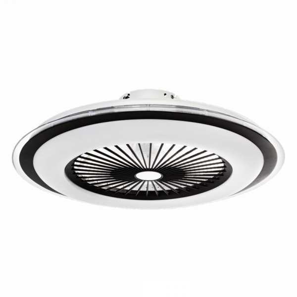 MILAGRO ML8339  LED ZONDA BLACK 48W LAMPA SUFITOWA PLAFON Z WENTYLATOREM WIATRAK