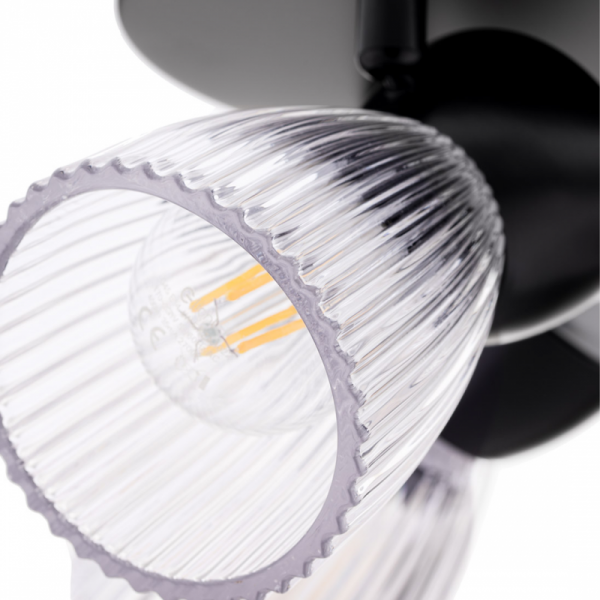 MILAGRO PLAFON KINKIET SPOT REGULOWANY Lampa sufitowa BEST BLACK 3xE14 (round)