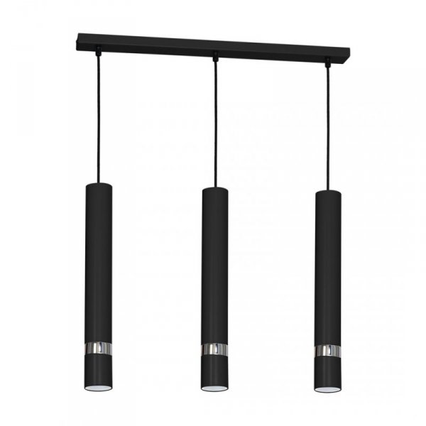 MILAGRO Lampa wisząca JOKER BLACK 3xGU10