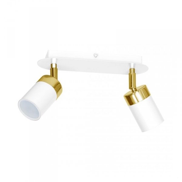 MILAGRO Lampa sufitowa JOKER WHITE/GOLD 2xGU10