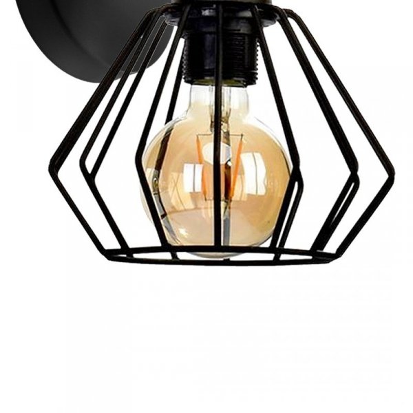 MILAGRO Kinkiet ULF BLACK / WOOD 1xE27 60W