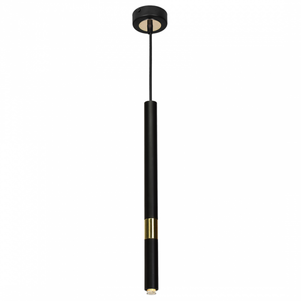 MILAGRO Lampa wisząca MONZA BLACK / GOLD 1xG9 8W