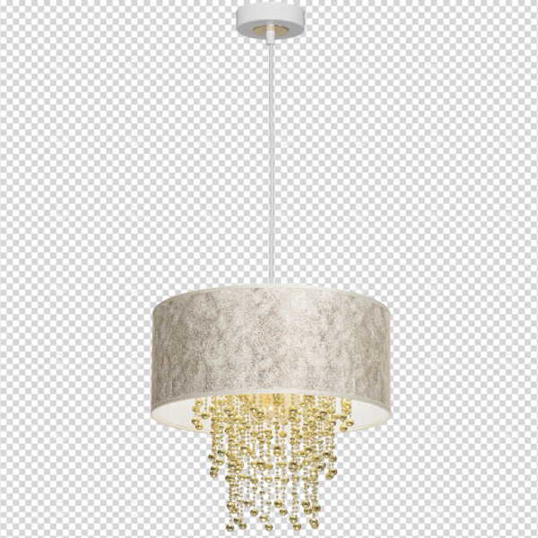 MILAGRO Lampa wisząca ALMERIA WHITE/GOLD 1xE27