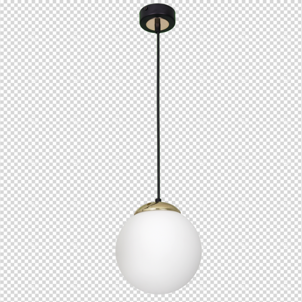 MILAGRO MLP6495 SPARTA BLACK GOLD LAMPA WISZĄCA CZARNO ZŁOTA KULA BIAŁA