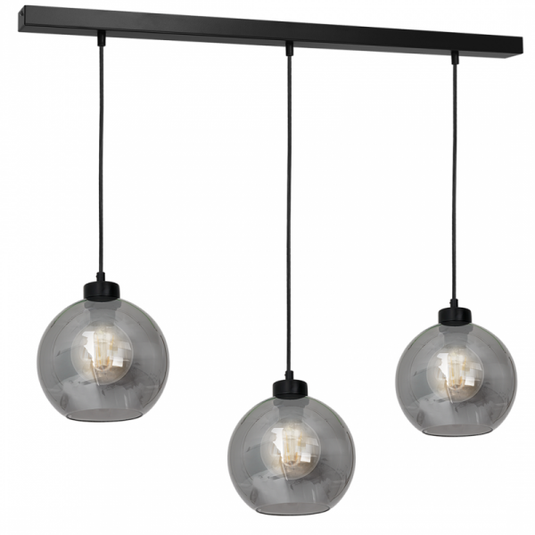 MILAGRO MLP65800 SOFIA SMOKED LAMPA WISZĄCA SZKLANE KULE GRAFITOWE