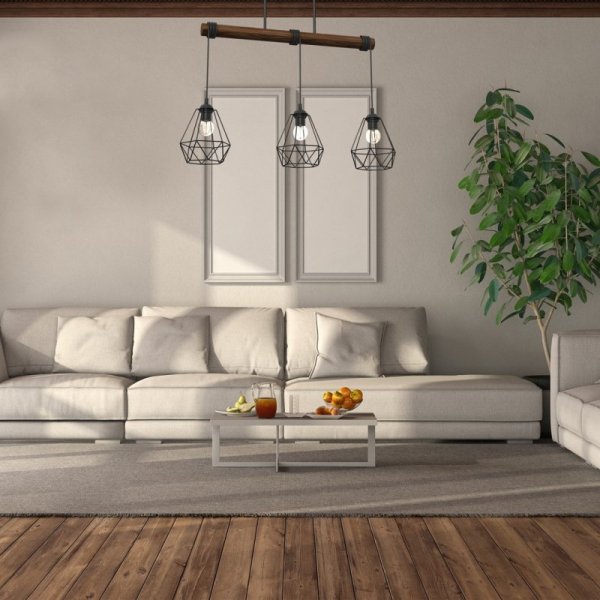 MILAGRO Lampa wisząca ACERO 3xE27