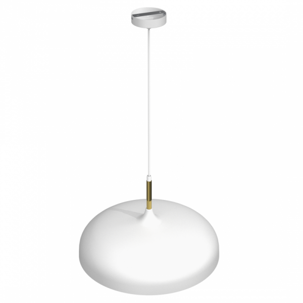 Lampa wisząca LINCOLN WHITE/GOLD 1xE27