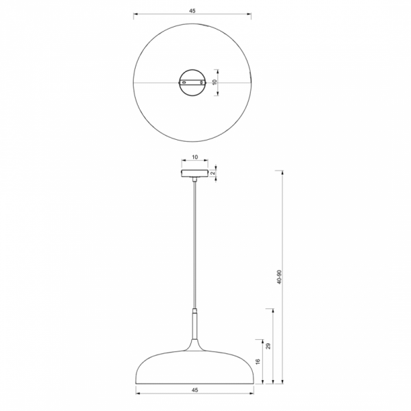 Lampa wisząca LINCOLN WHITE/GOLD 1xE27