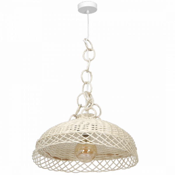 Lampa wisząca VIMINI WHITE 1xE27