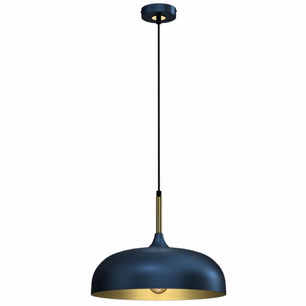 MILAGRO Lampa wisząca LINCOLN BLUE/GOLD 35cm