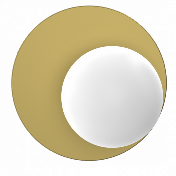 MILAGRO BIBIONE GOLD MLP8394 PLAFON ZŁOTY KULA SZKLANA BIAŁA MLECZNA
