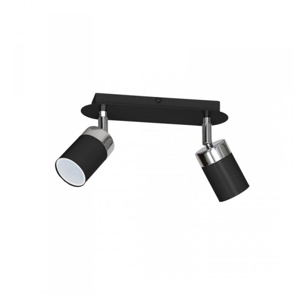MILAGRO Lampa sufitowa JOKER BLACK 2xGU10
