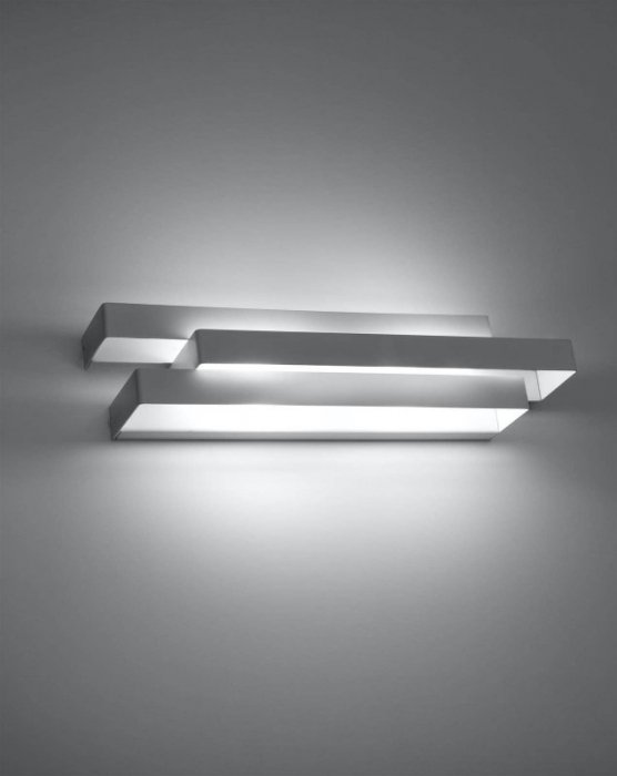 Kinkiet FROST biały stalowa lampa geometryczna ścienna G9 LED SOLLUX LIGHTNIG