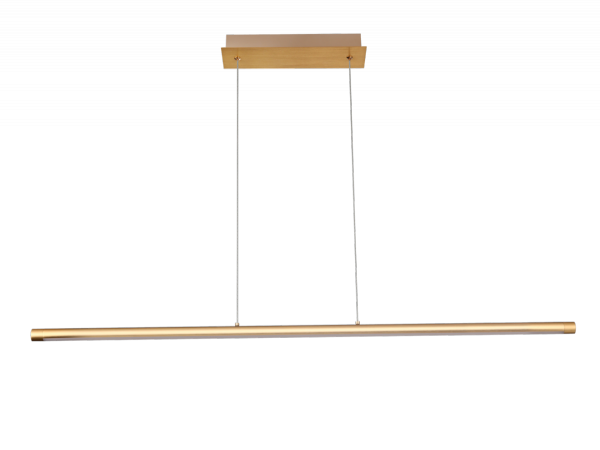 AZZARDO AZ5767 ALAMO PENDANT 120 3-STEP DIMM GO LAMPA WISZĄCA BELKA LISTWA LED ZŁOTA NAD STÓŁ 120CM