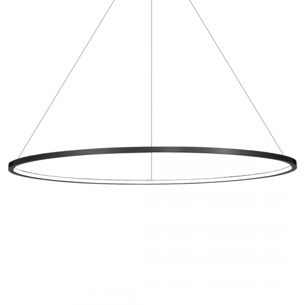 MILAGRO SATURNO BLACK ML8864 65W LED LAMPA WISZĄCACZARNA KOŁO OBRĘCZ RING 120CM IP44