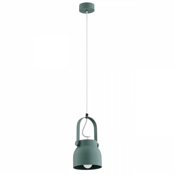 LAMPA WISZĄCA ZIELONA METALOWA INDUSTRIALNA DO KUCHNI NAD STÓŁ 20CM ARGON LOGAN 8293