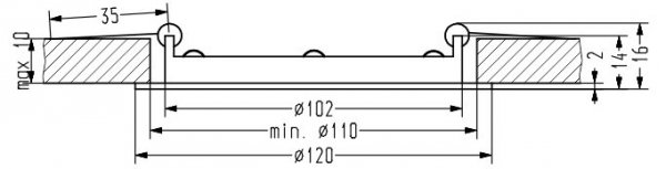 CANDELLUX SP-01 WH 3W LED 230V OPR. STROPOWA PANEL LED STAŁA OKRĄGŁA ŚR. 120 6500K