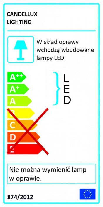 CANDELLUX SP-01 WH 3W LED 230V OPR. STROPOWA PANEL LED STAŁA OKRĄGŁA ŚR. 120 6500K