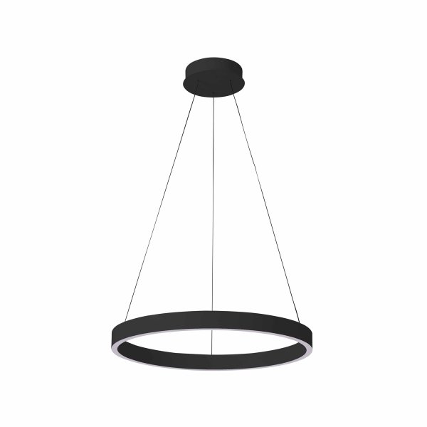 ITALUX BRASCO DOWN PND-56215-080RPC-BK-3KS4K-TRDIMM LAMPA WISZĄCA CZARNA KOŁO RING OBRĘCZ LED 80CM