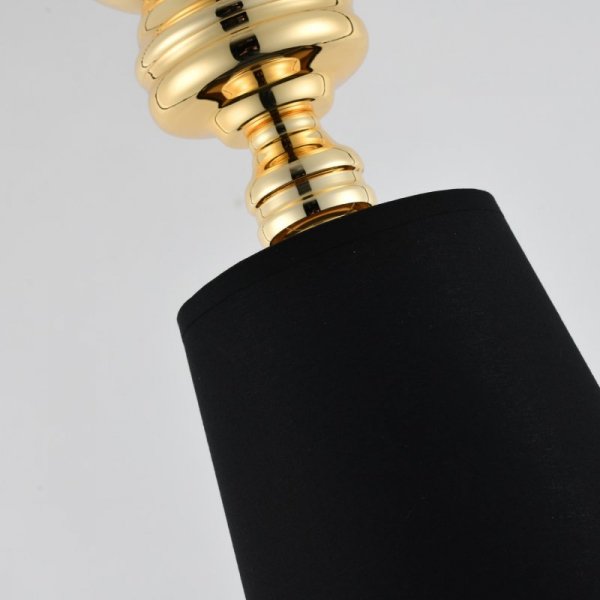 Lampa wisząca QUEEN-1 złoto czarna 18 cm