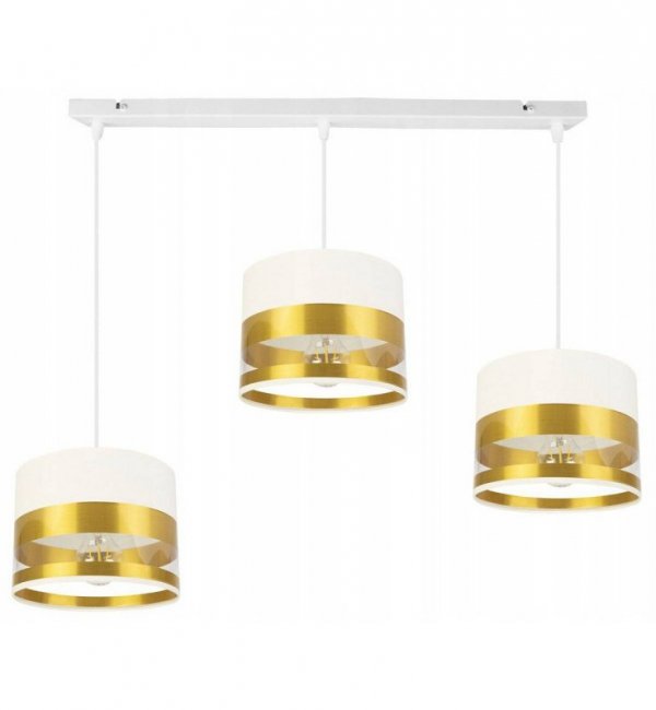 Lampa abażur materiałowa - INTENSE GOLD 2280/3/20 LIGHT HOME