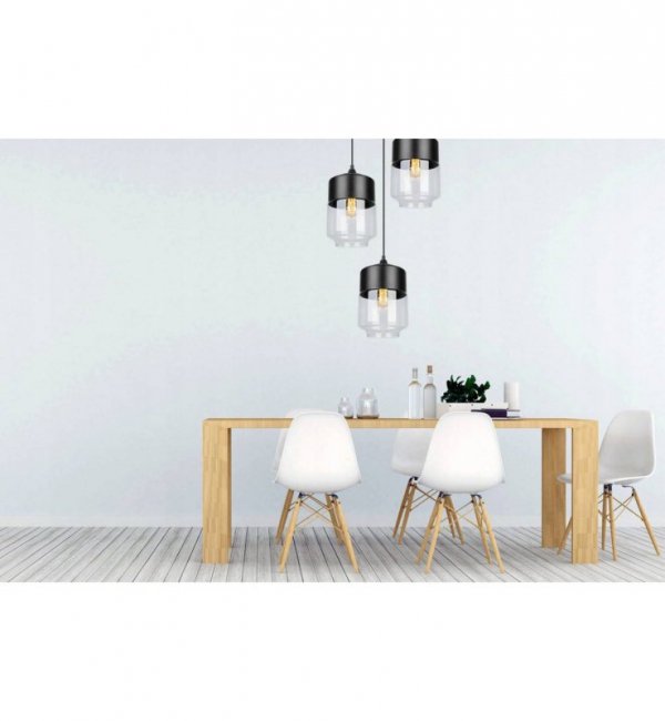 Lampa wisząca ze szklanymi kloszami - OSLO 2231/3/OW/B LIGHT HOME