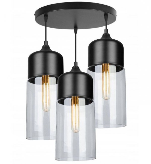 Lampa wisząca ze szklanymi kloszami - OSLO 2232/3/OW/B LIGHT HOME