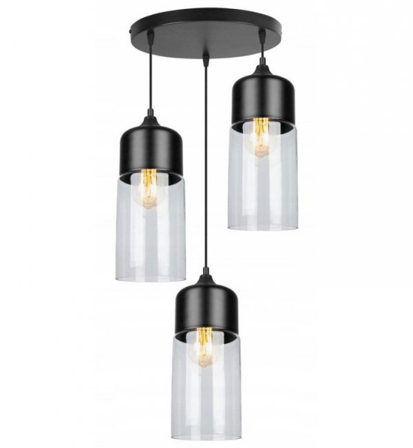 Lampa wisząca ze szklanymi kloszami - OSLO 2232/3/OW/B LIGHT HOME