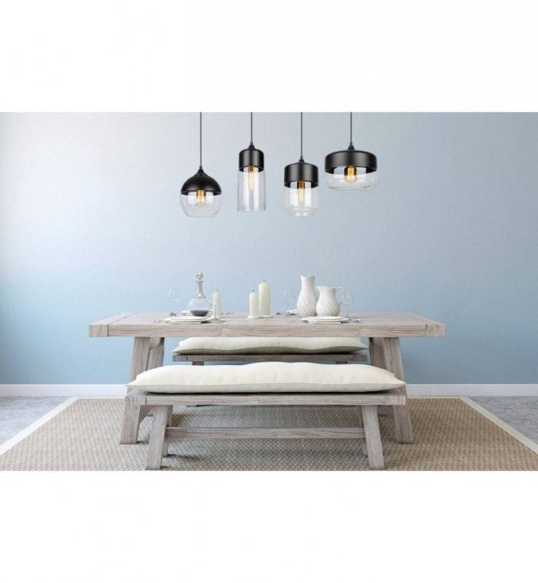 Lampa wisząca ze szklanymi kloszami - OSLO 2234/4/B/MIX LIGHT HOME