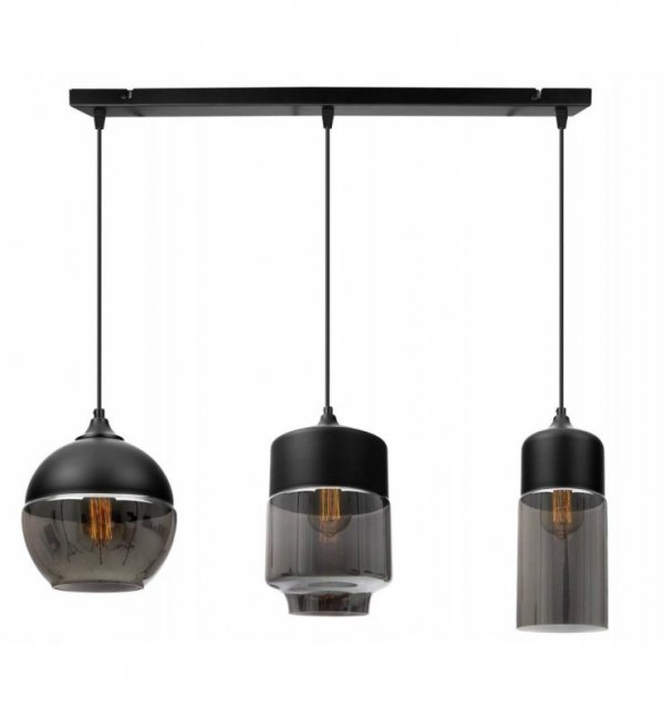 Lampa wisząca ze szklanymi kloszami - OSLO 2234/3/G/MIX LIGHT HOME