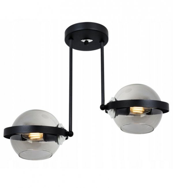 Lampa wisząca ze szklanymi kloszami - RING 2340/2/G LIGHT HOME