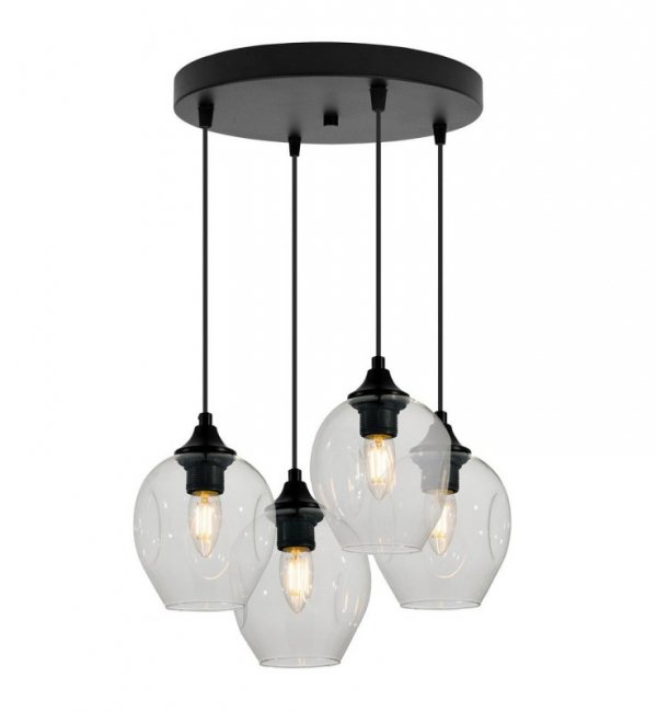 Lampa wisząca ze szklanymi kloszami - PRAGA 2235/4/OW LIGHT HOME