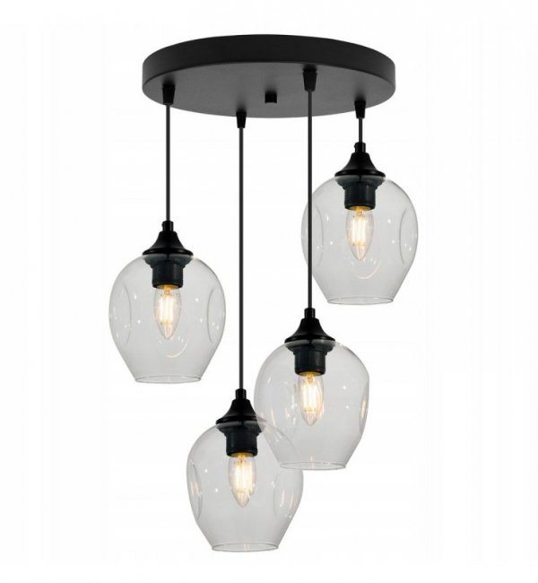 Lampa wisząca ze szklanymi kloszami - PRAGA 2235/4/OW LIGHT HOME