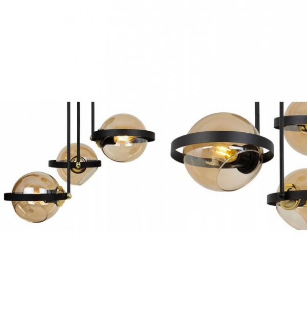 Lampa sufitowa ze szklanymi kloszami - RING 2340/3/M LIGHT HOME