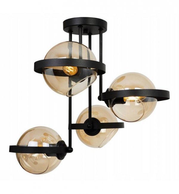 Lampa sufitowa ze szklanymi kloszami - RING 2340/4/M LIGHT HOME