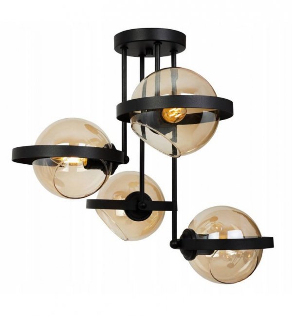 Lampa sufitowa ze szklanymi kloszami - RING 2340/4/M LIGHT HOME