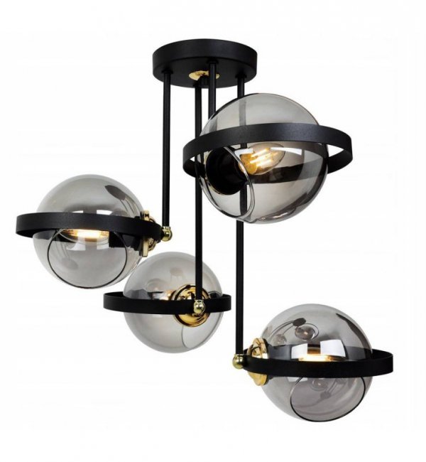 Lampa sufitowa ze szklanymi kloszami - RING 2340/4/G LIGHT HOME