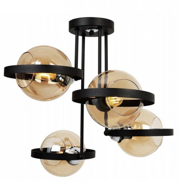 Lampa sufitowa ze szklanymi kloszami - RING HAGA 2345/4/M LIGHT HOME