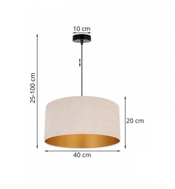 Lampa wisząca z abażurami - MEDIOLAN 2360/1/JBZ LIGHT HOME