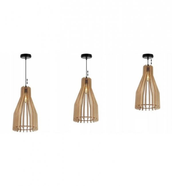 Zwis wiszący pojedynczy dekoracyjny - TIMBER 2364/1 LIGHT HOME