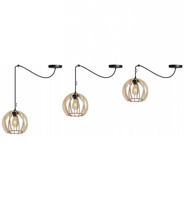 Zwis wiszący pojedynczy dekoracyjny - SPIDER TIMBER 2361/1 LIGHT HOME