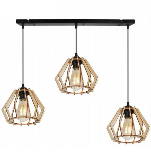 Lampa wisząca nowoczesna - TIMBER 2360/3 LIGHT HOME