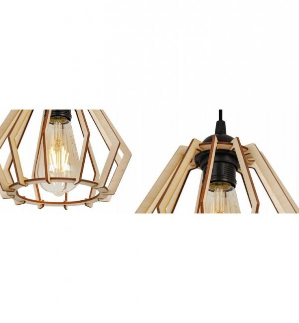 Lampa wisząca nowoczesna - TIMBER 2360/3 LIGHT HOME