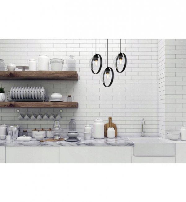 Lampa sufitowa ze szklanymi kloszami - RING HAGA 2346/3/OW/B LIGHT HOME