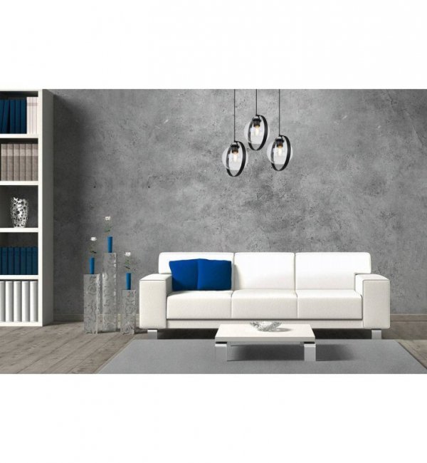 Lampa sufitowa ze szklanymi kloszami - RING HAGA 2346/3/OW/B LIGHT HOME