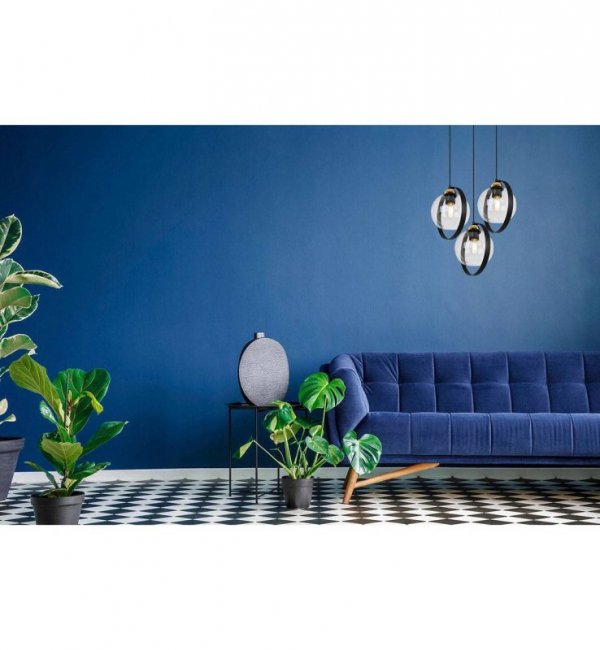 Lampa sufitowa ze szklanymi kloszami - RING HAGA 2346/3/OW/B LIGHT HOME