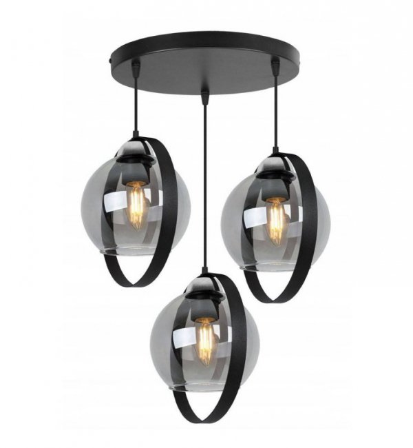 Lampa sufitowa ze szklanymi kloszami - RING HAGA 2346/3/OW/G LIGHT HOME